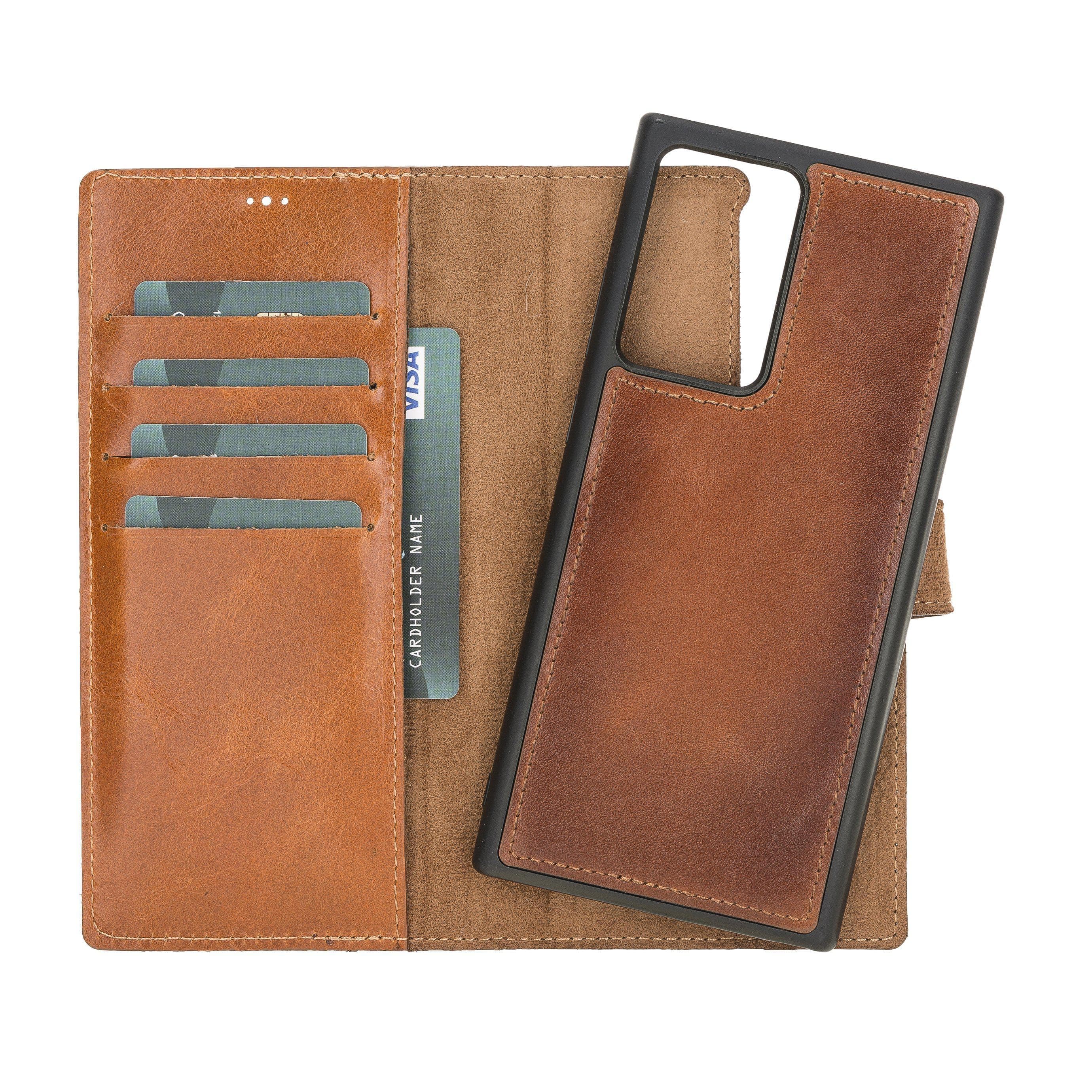 Magic Galaxy Note 20 Series Detachable Genuine Leather Wallet Case - MW Bouletta