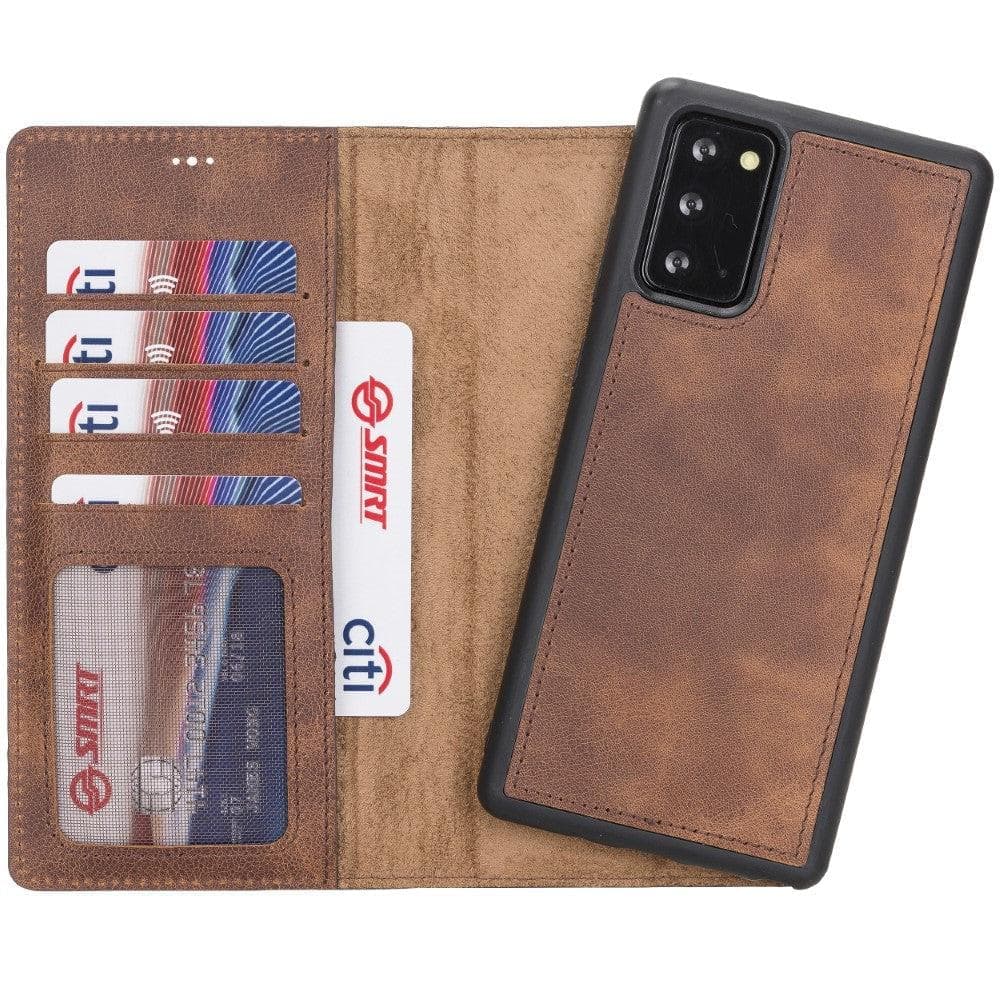 Magic Galaxy Note 20 Series Detachable Genuine Leather Wallet Case - MW Bouletta