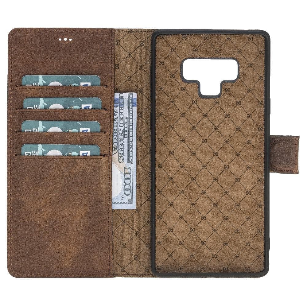 Magic Galaxy Note 9 Series Detachable Genuine Leather Wallet Case - MW Bouletta