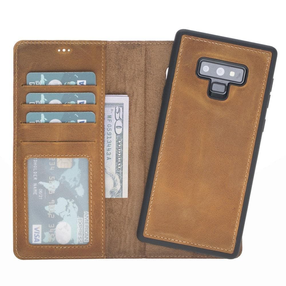 Magic Galaxy Note 9 Series Detachable Genuine Leather Wallet Case - MW Bouletta