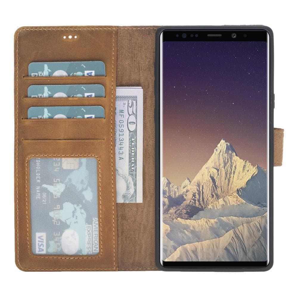 Magic Galaxy Note 9 Series Detachable Genuine Leather Wallet Case - MW Bouletta