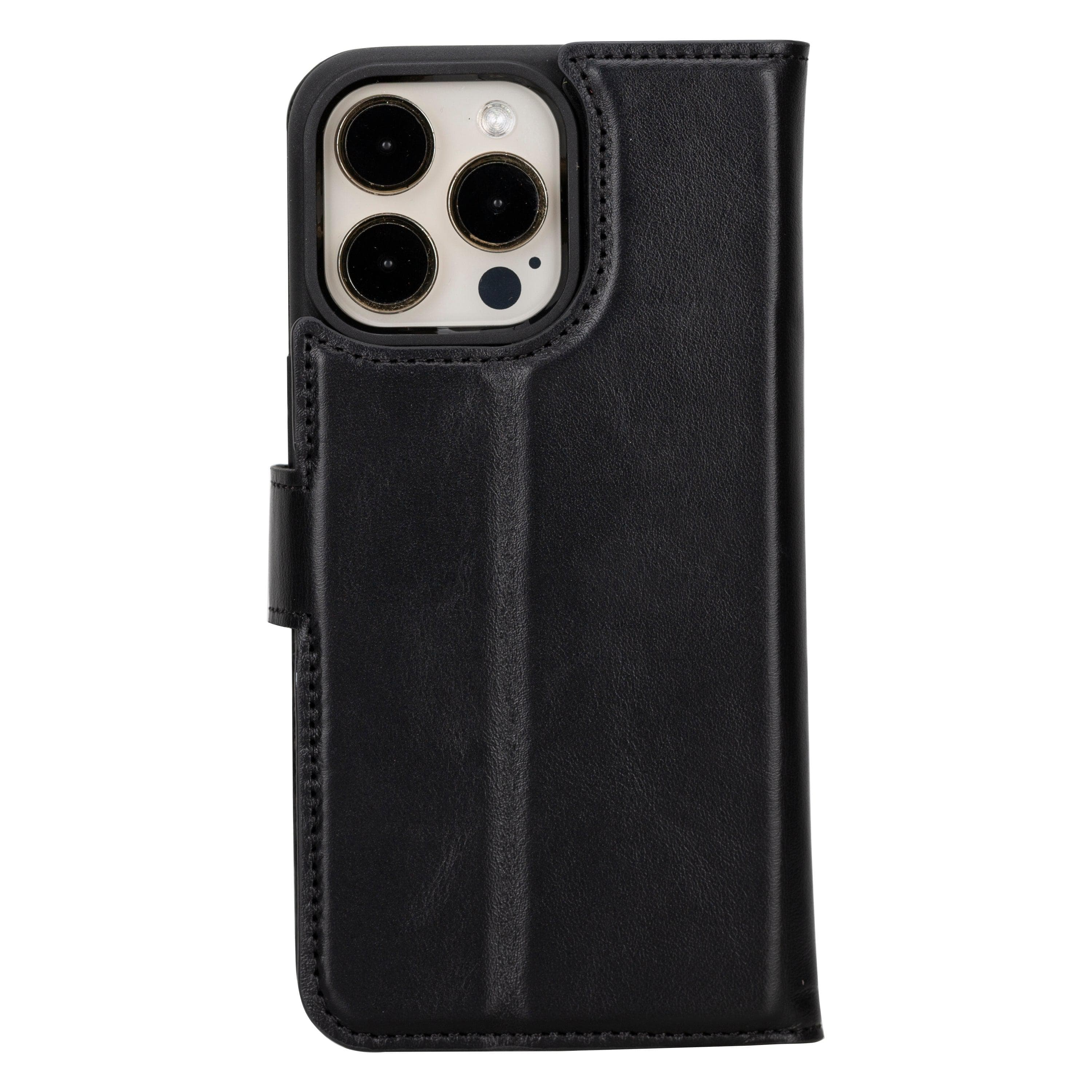 Magic iPhone 16 Pro Detachable Genuine Leather Case Bouletta