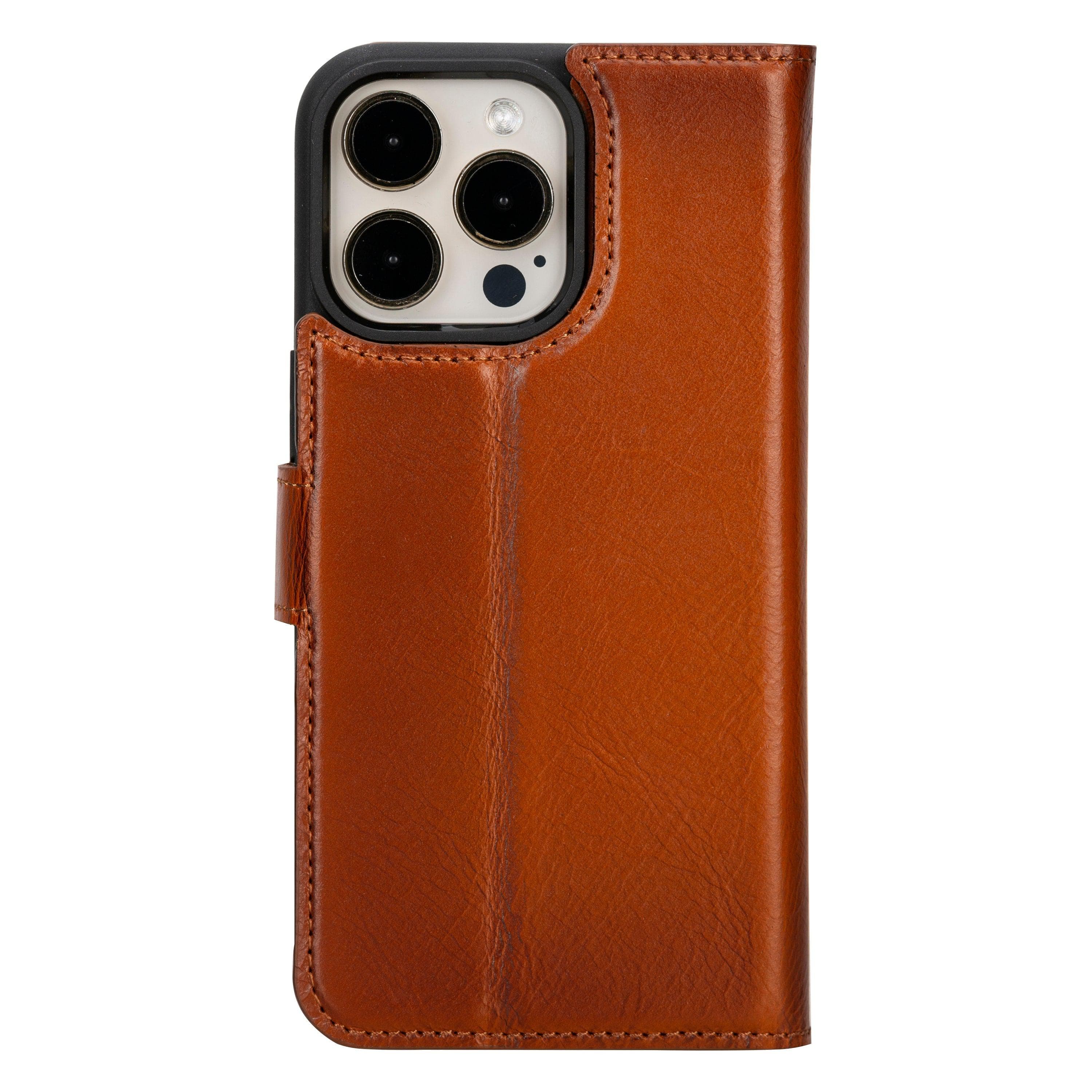 Magic iPhone 16 Pro Detachable Genuine Leather Case Bouletta