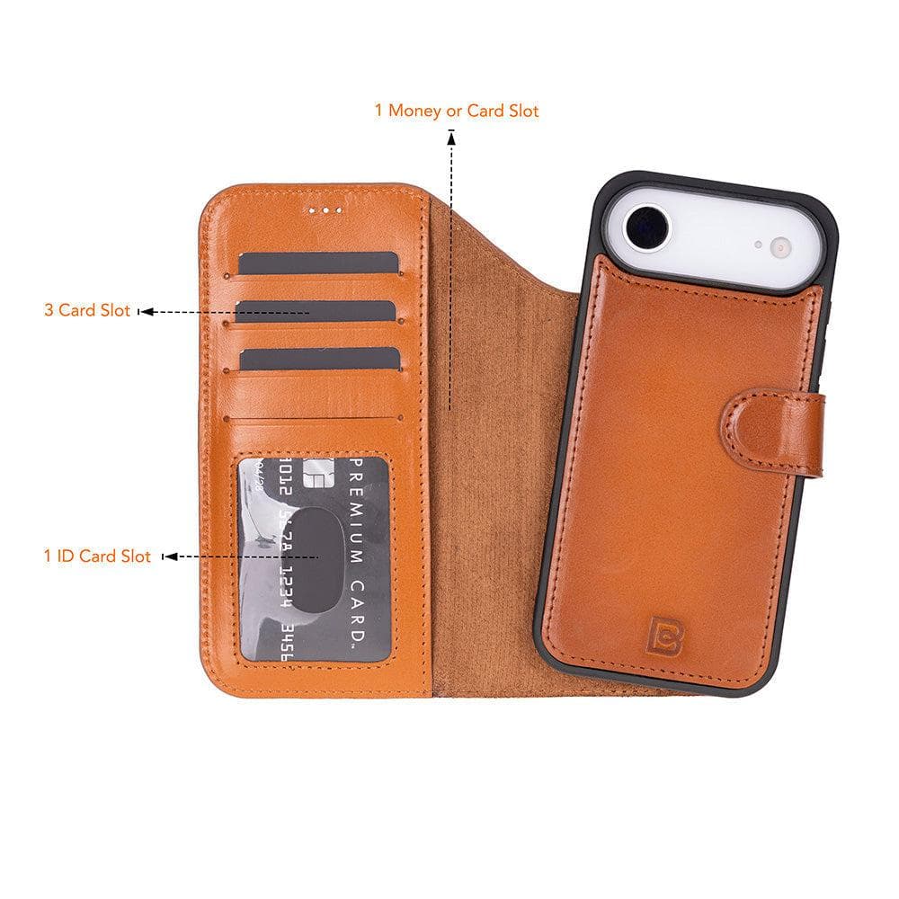 Magic iPhone 17 Air Detachable Leather Wallet Case Bouletta