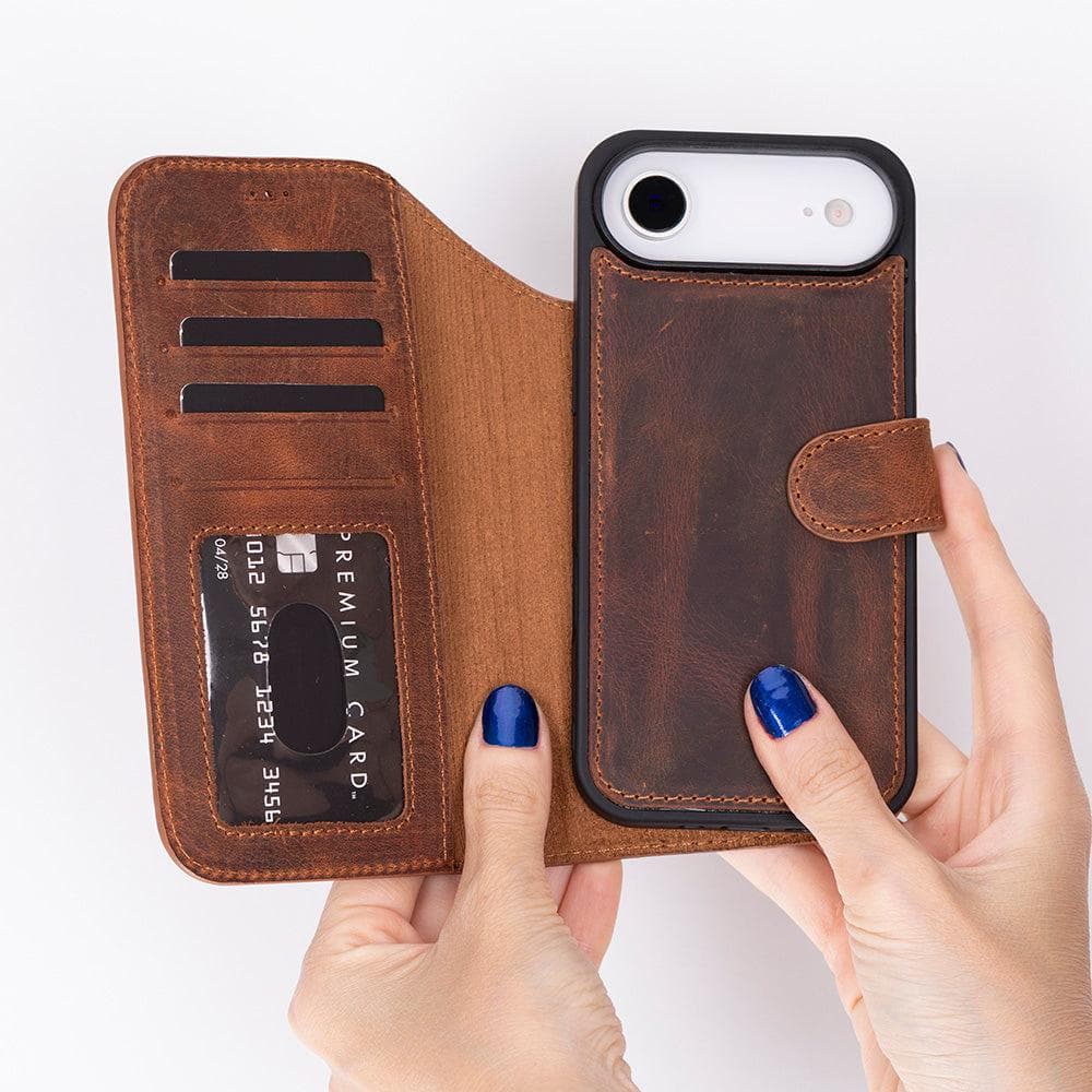 Magic iPhone 17 Air Detachable Leather Wallet Case Bouletta