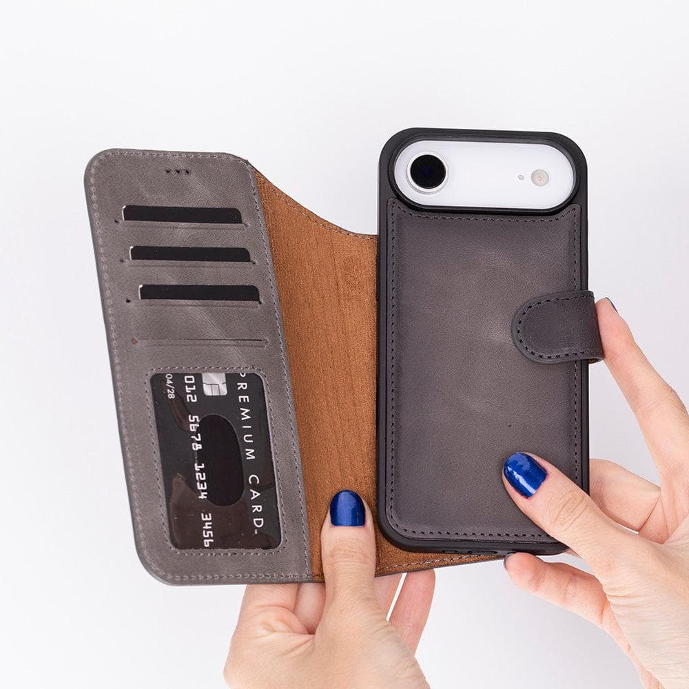 Magic iPhone 17 Air Detachable Leather Wallet Case Bouletta