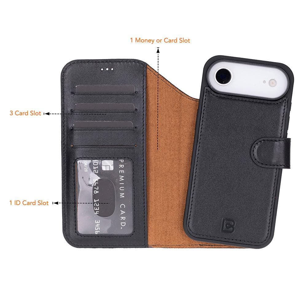 Magic iPhone 17 Air Detachable Leather Wallet Case Bouletta