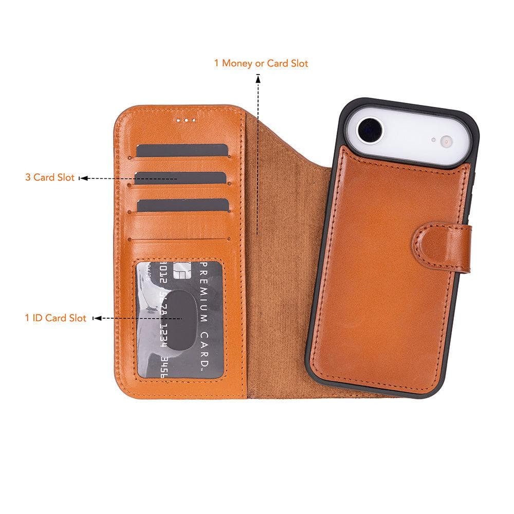 Magic iPhone 17 Air Leather Detachable Wallet Case Bouletta