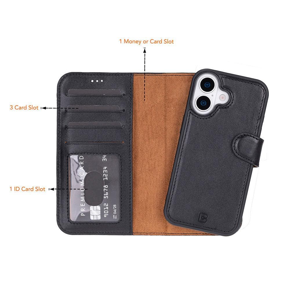 Magic iPhone 17 Detachable Leather Wallet Case Bouletta