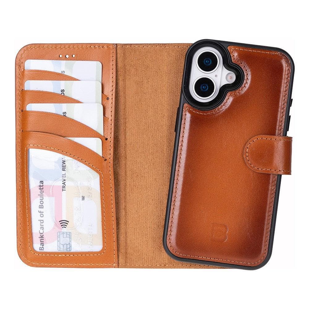 Magic iPhone 17 Detachable Leather Wallet Case Tan Bouletta