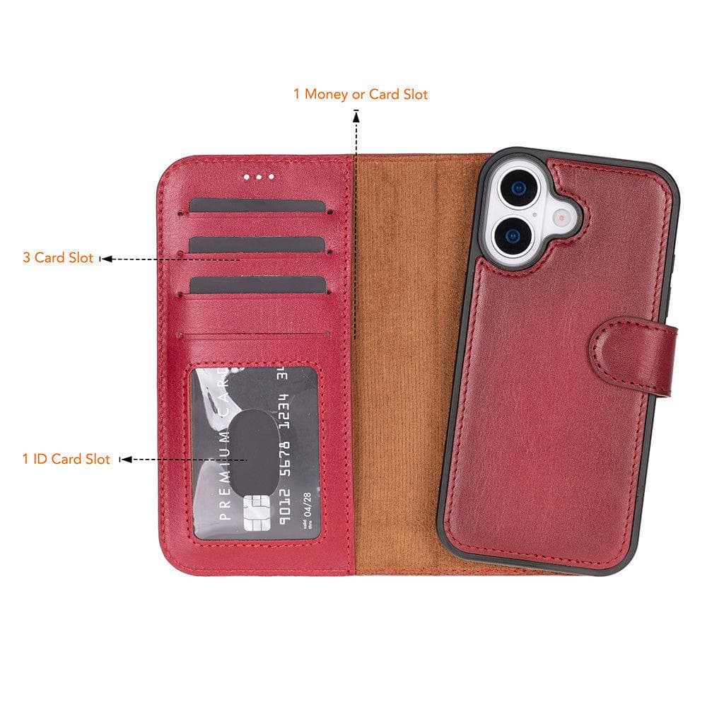 Magic iPhone 17 Leather Detachable Wallet Case Bouletta