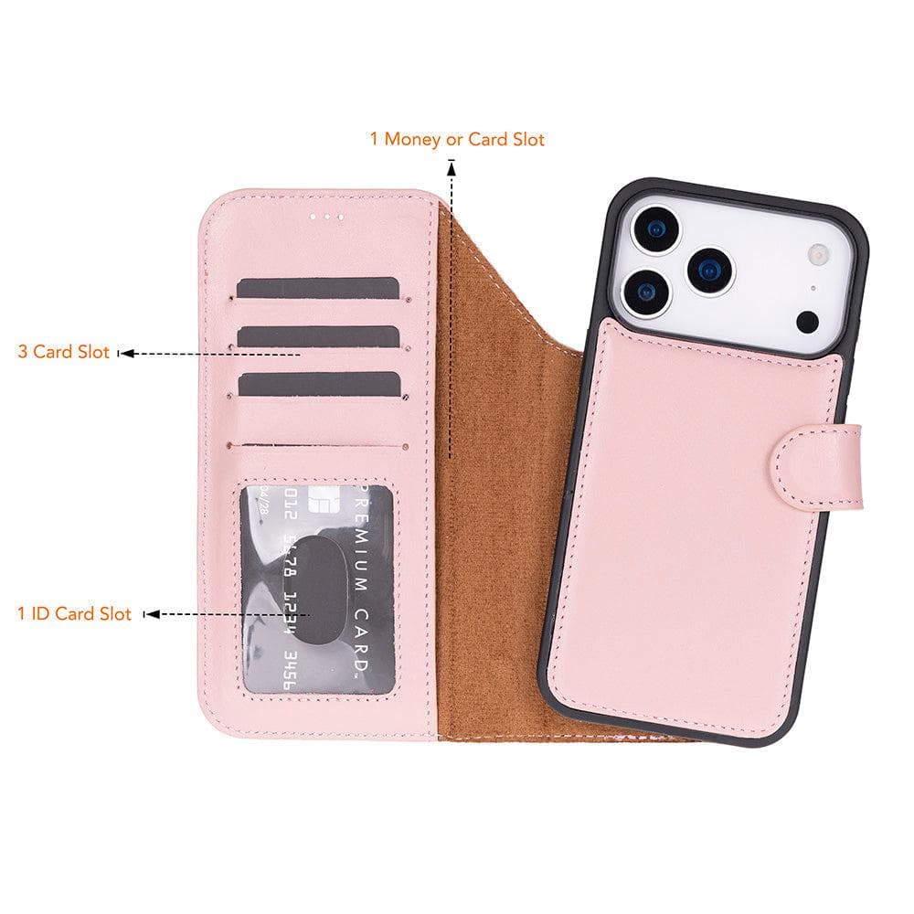 Magic iPhone 17 Pro Leather Detachable Wallet Case Bouletta