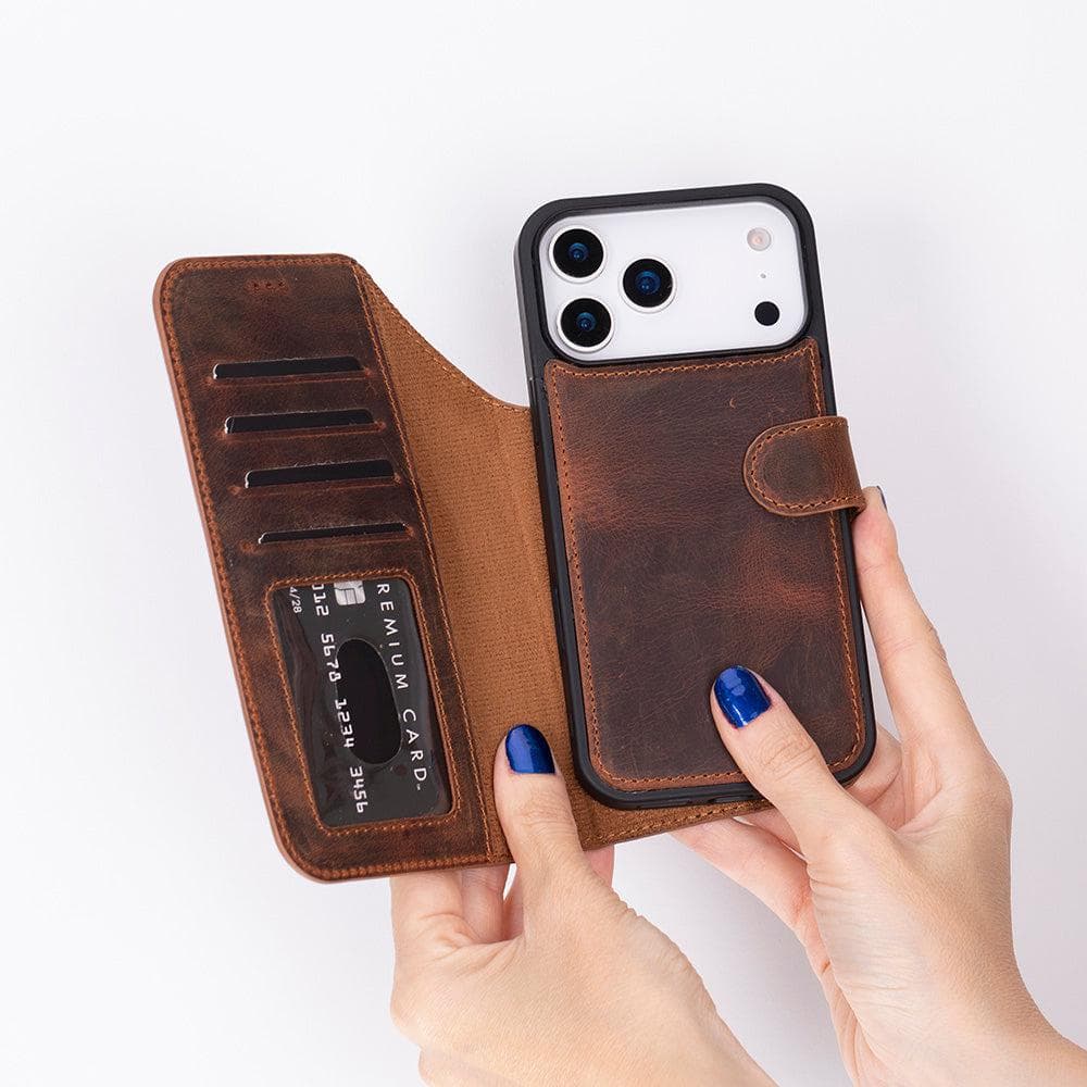 Magic iPhone 17 Pro Leather Detachable Wallet Case Bouletta
