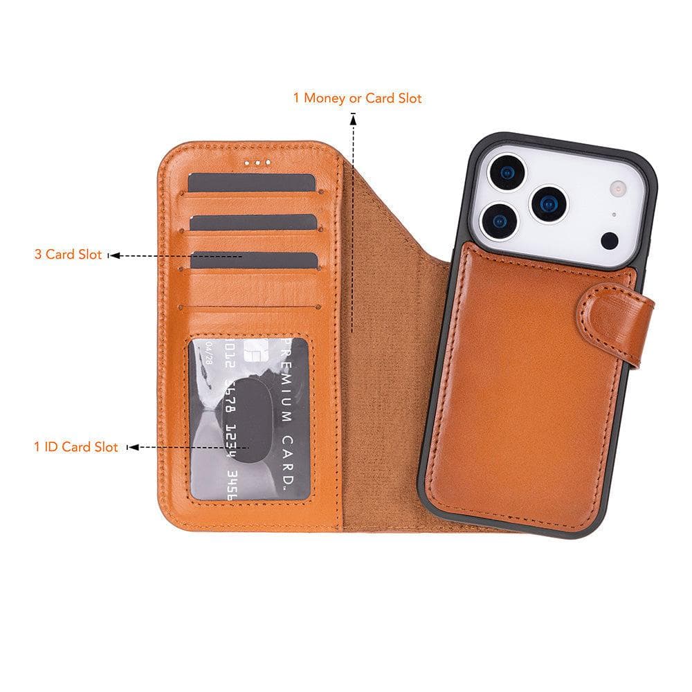 Magic iPhone 17 Pro Leather Detachable Wallet Case Bouletta