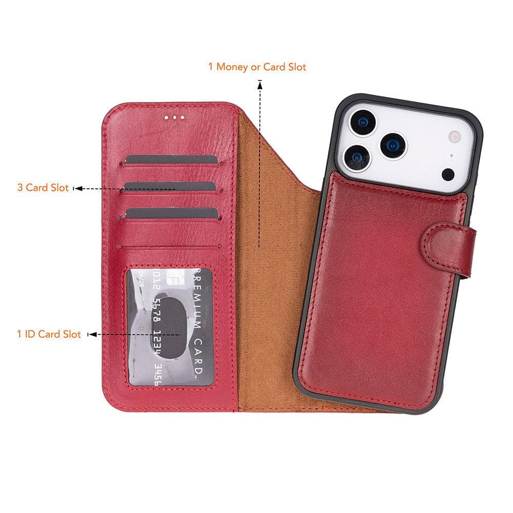 Magic iPhone 17 Pro Max Leather Detachable Wallet Case Bouletta