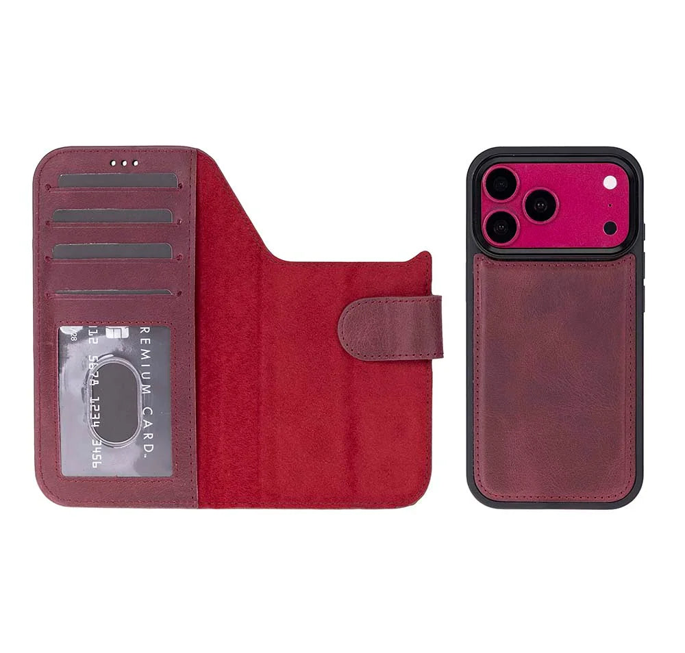 Magic iPhone 18 Pro Leather Detachable Wallet Case Bouletta