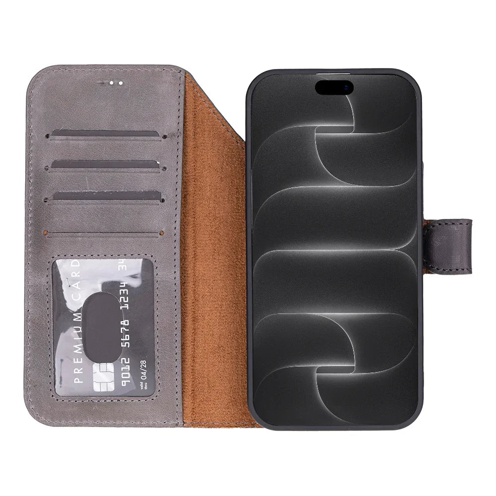 Magic iPhone 18 Pro Leather Detachable Wallet Case Bouletta