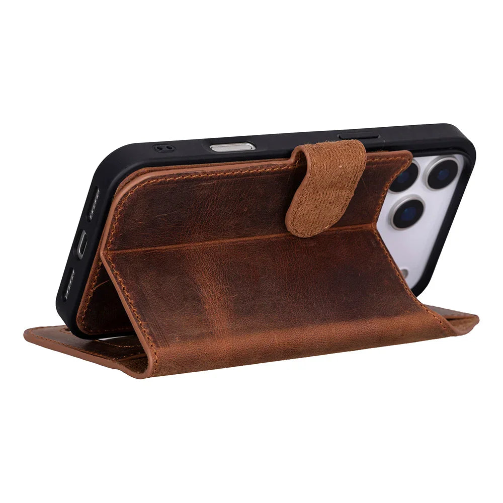 Magic iPhone 18 Pro Leather Detachable Wallet Case Bouletta