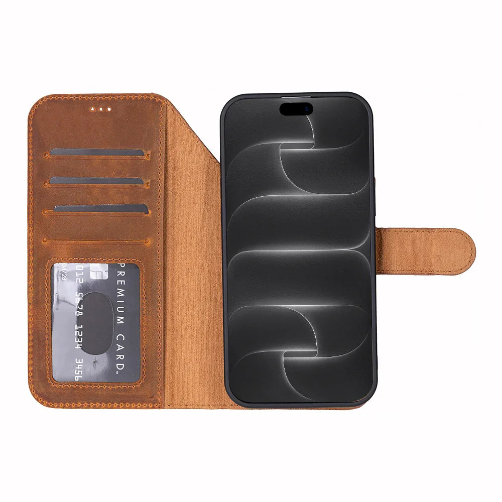 Magic iPhone 18 Pro Leather Detachable Wallet Case Bouletta