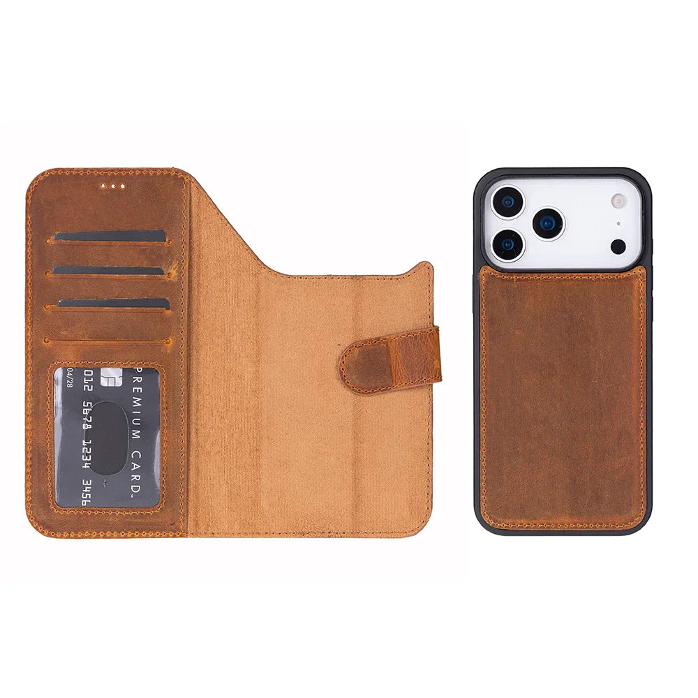 Magic iPhone 18 Pro Leather Detachable Wallet Case Bouletta