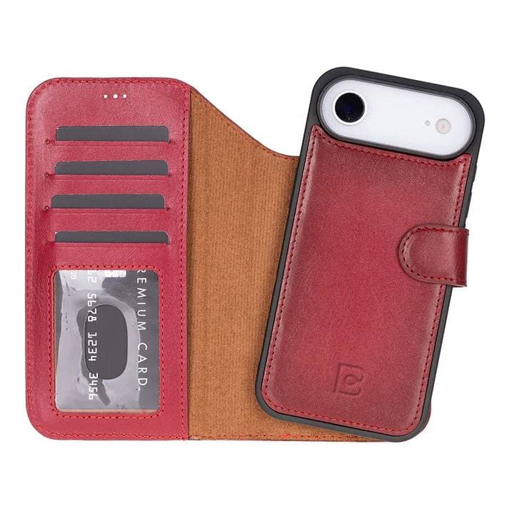 Magic iPhone Air Leather Detachable Wallet Case Red Bouletta