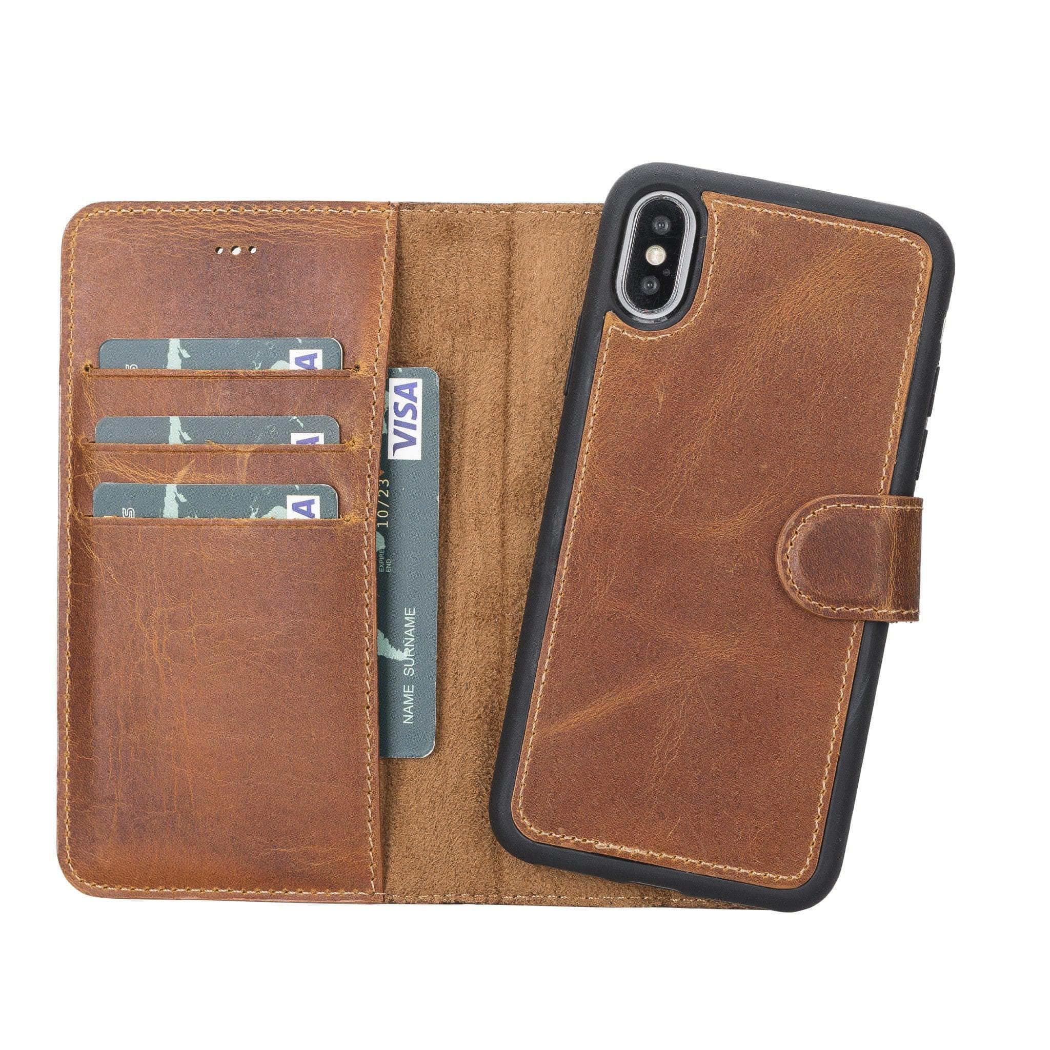 Magic iPhone X Series Detachable Genuine Leather Case / MW Bouletta