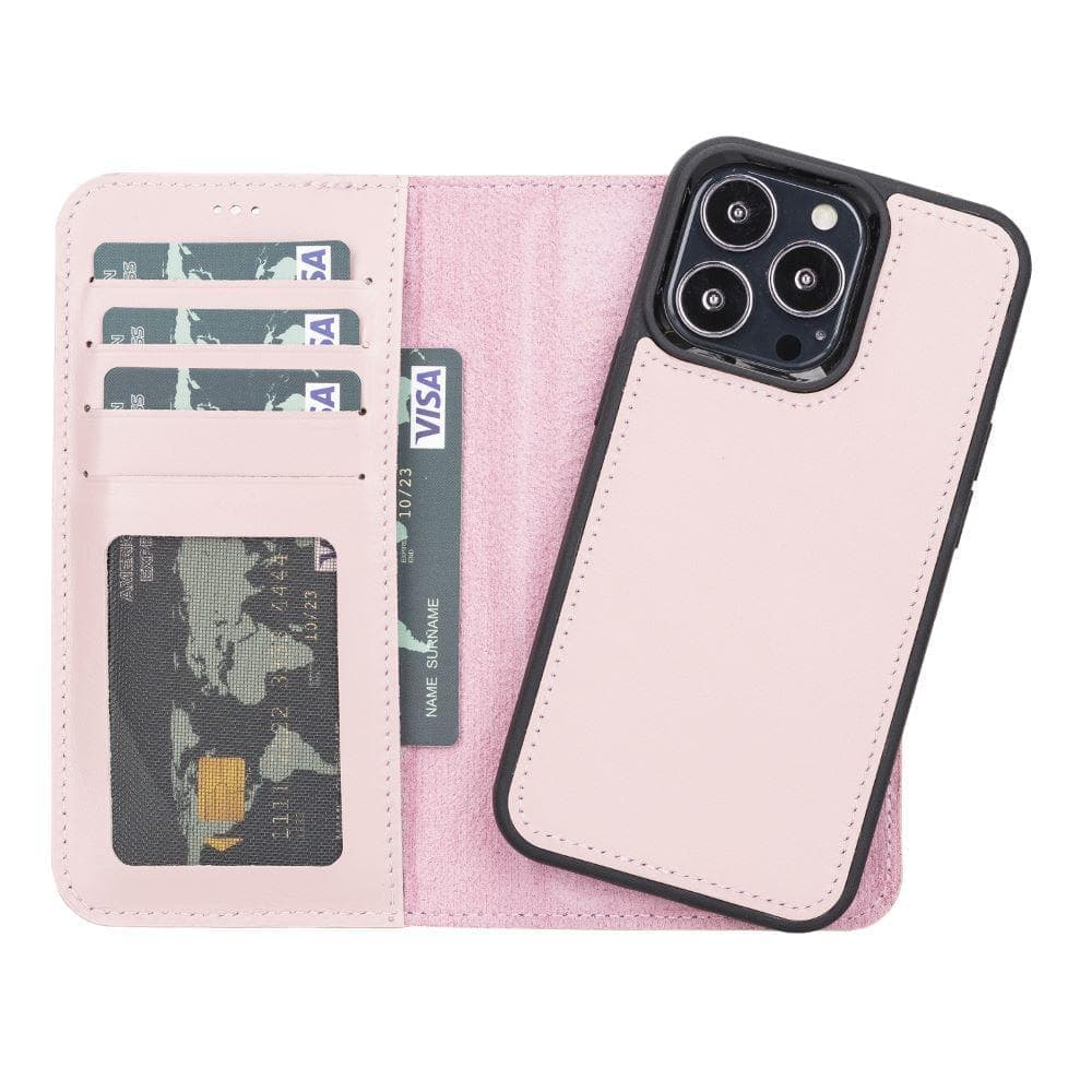 Magic iPhone13 Series Detachable Genuine Leather Wallet Case - MW UnBranded