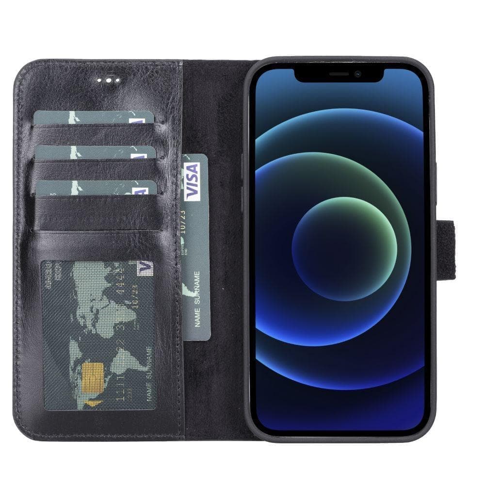 Magic iPhone13 Series Detachable Genuine Leather Wallet Case - MW UnBranded
