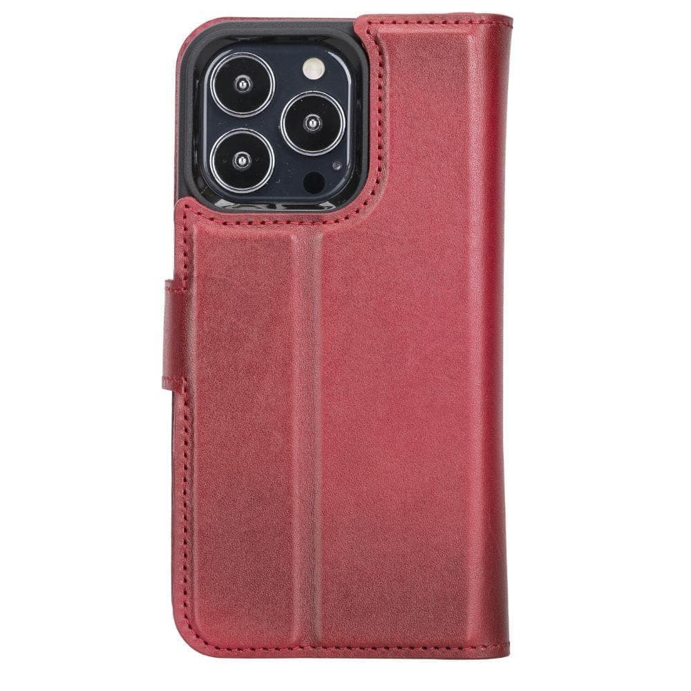 Magic iPhone13 Series Detachable Genuine Leather Wallet Case - MW UnBranded
