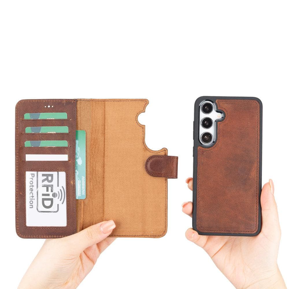 Magic Samsung Galaxy S25 Detachable Leather Wallet Case Bouletta