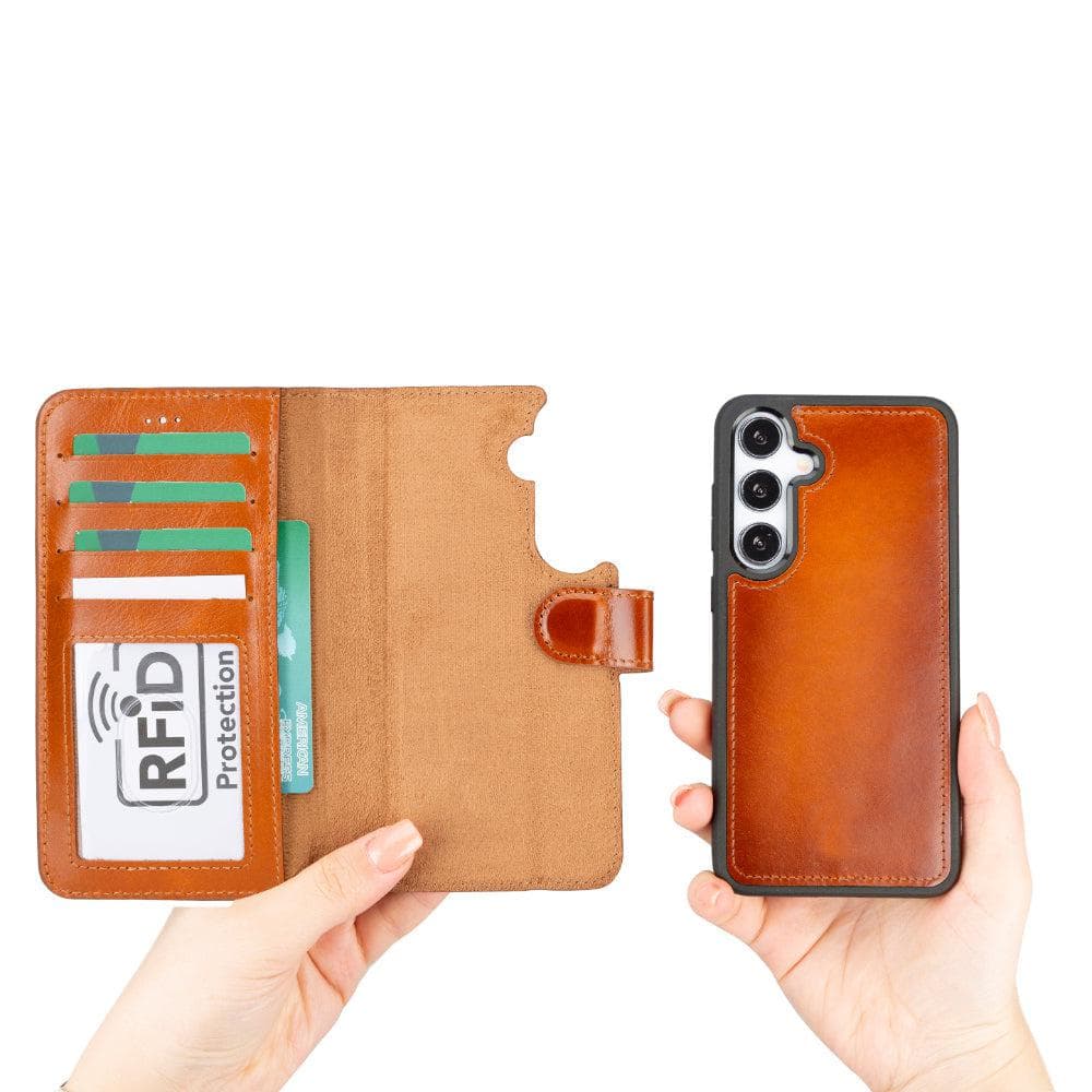 Magic Samsung Galaxy S25 Detachable Leather Wallet Case Bouletta