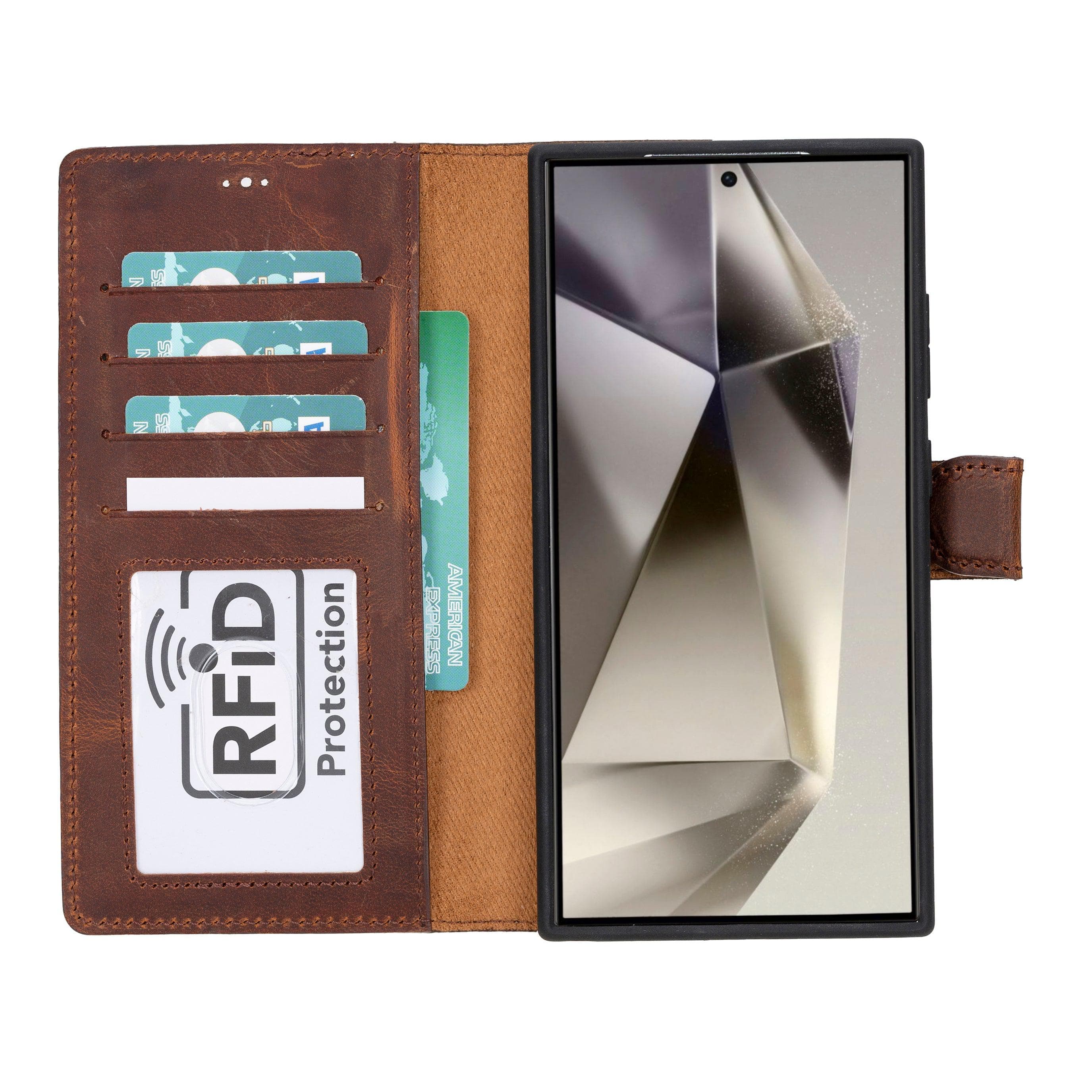 Magic Samsung Galaxy S25 Ultra Leather Detachable Wallet Case Bouletta