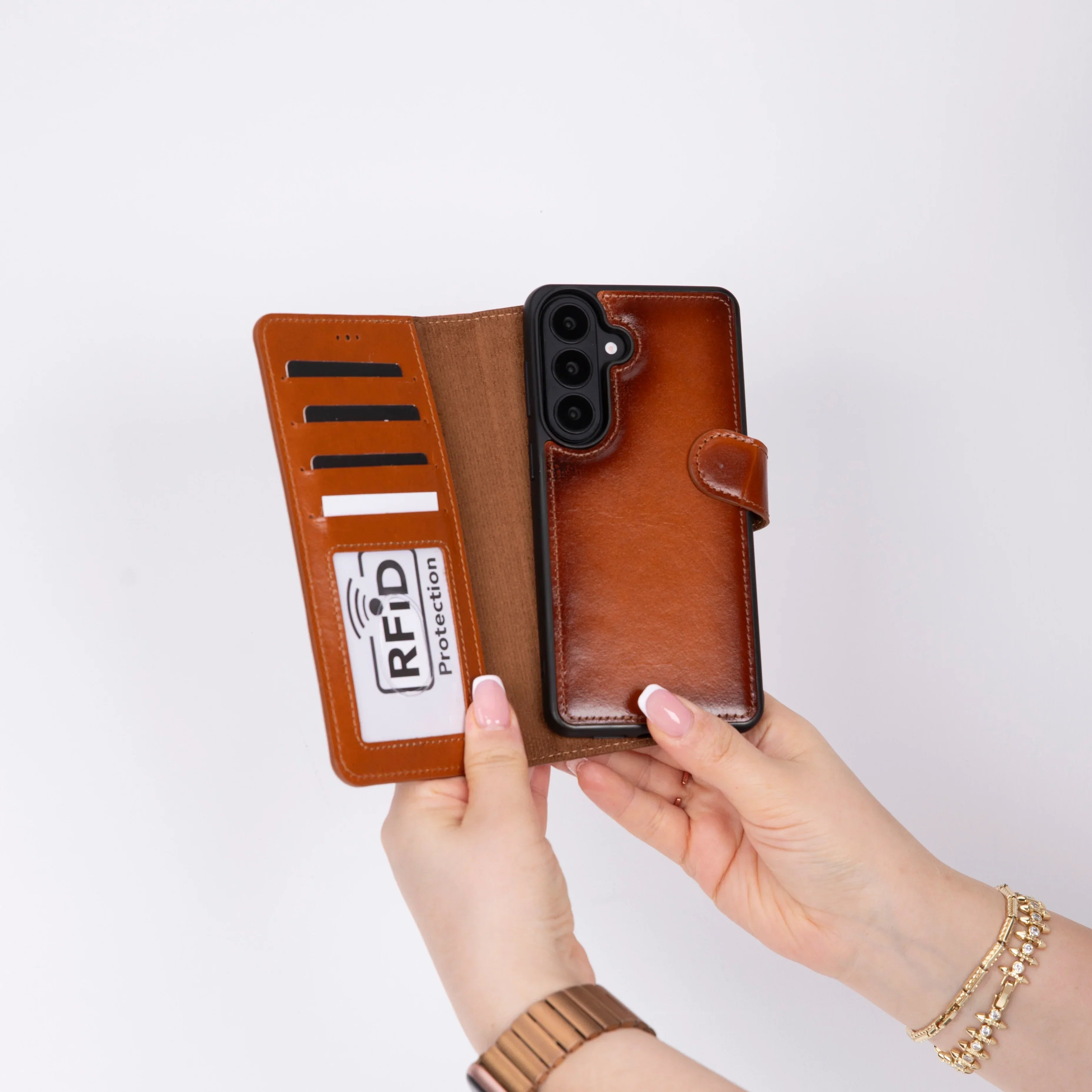 Magic Samsung Galaxy S26 Plus Detachable Leather Wallet Case Bouletta