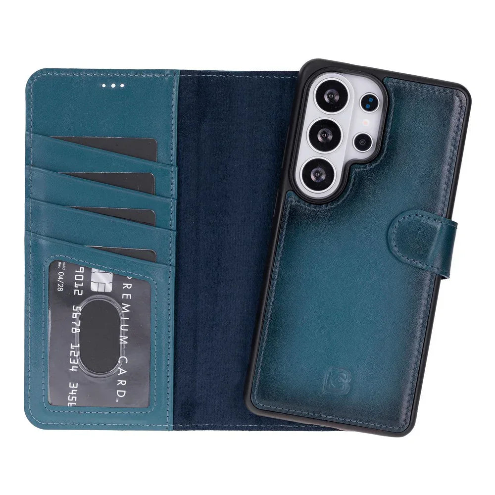 Magic Samsung Galaxy S26 Ultra Leather Detachable Wallet Case Blue Bouletta
