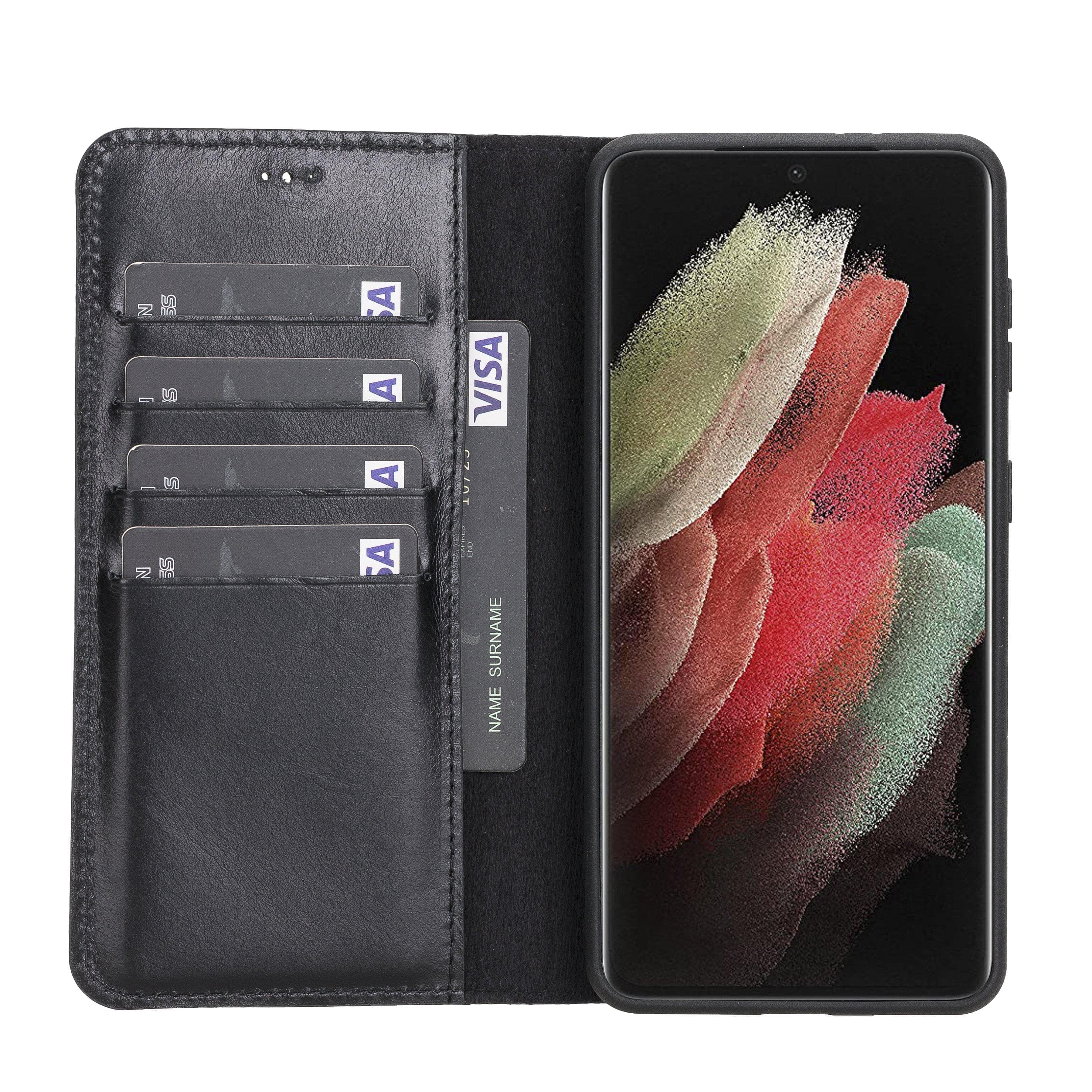 Magic Samsung  Series Detachable Genuine Leather Wallet Case - MW Bouletta