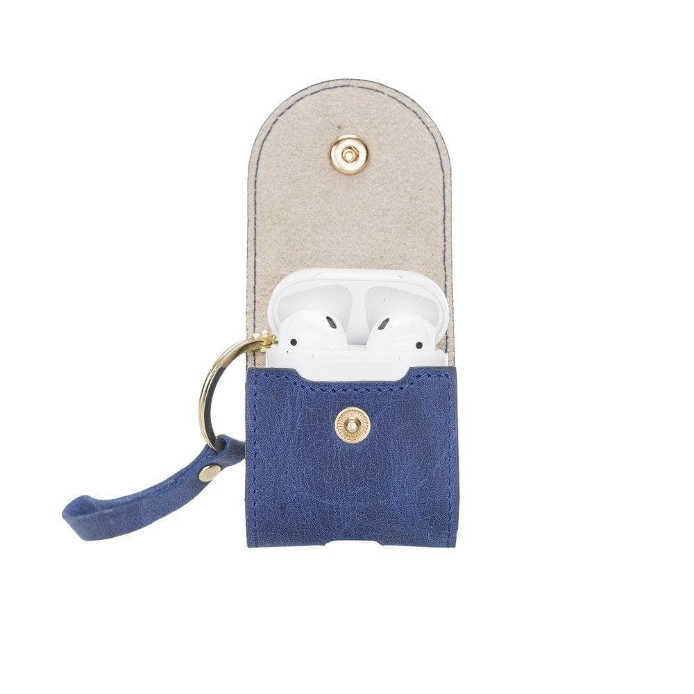 Mai Snap AirPods 3 and AirPods Pro Leather Case with Hook - Airpods 1/2 / Antic Tan ANTIC MOCCA Bouletta