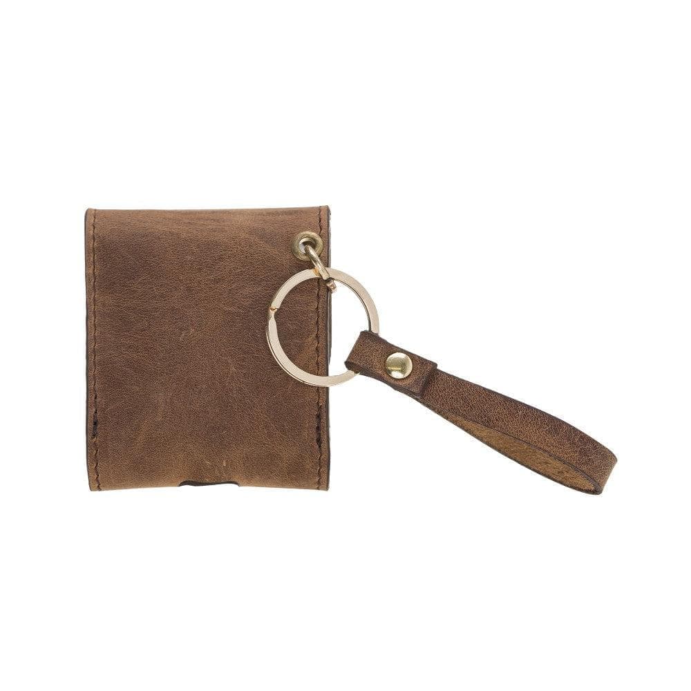 Mai Snap AirPods 3 and AirPods Pro Leather Case with Hook - Airpods 1/2 / Antic Tan ANTIC MOCCA Bouletta