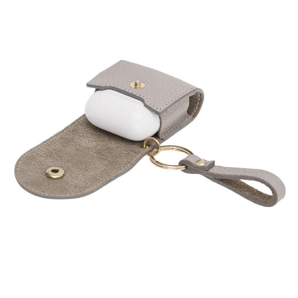 Mai Snap AirPods 3 and AirPods Pro Leather Case with Hook - Airpods 1/2 / Antic Tan ANTIC MOCCA Bouletta