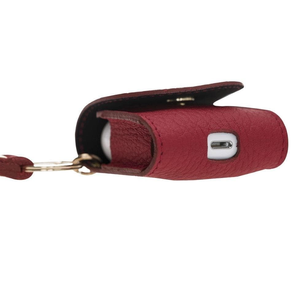 Mai Snap AirPods 3 and AirPods Pro Leather Case with Hook - Airpods 1/2 / Antic Tan ANTIC MOCCA Bouletta