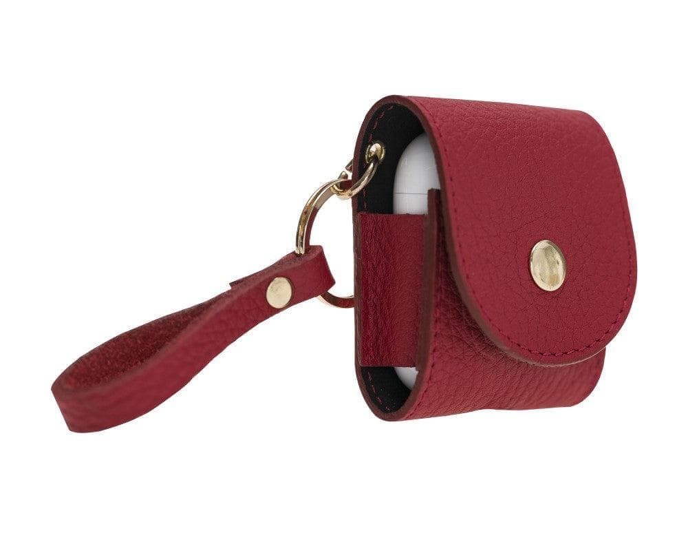 Mai Snap AirPods 3 and AirPods Pro Leather Case with Hook - Airpods 1/2 / Antic Tan ANTIC MOCCA Bouletta