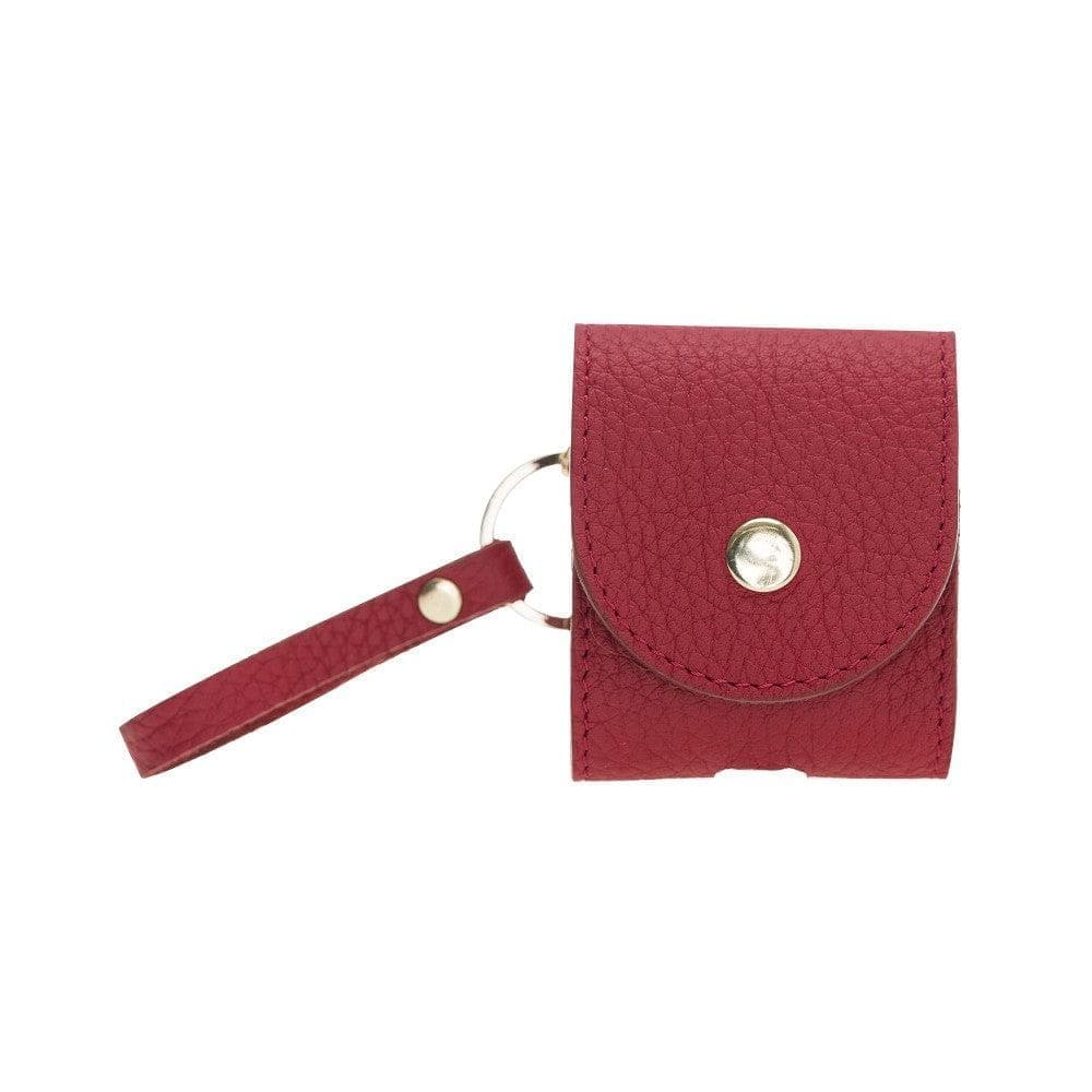 Mai Snap AirPods 3 and AirPods Pro Leather Case with Hook - Airpods 1/2 / Red FLOATER CRIMSON Bouletta