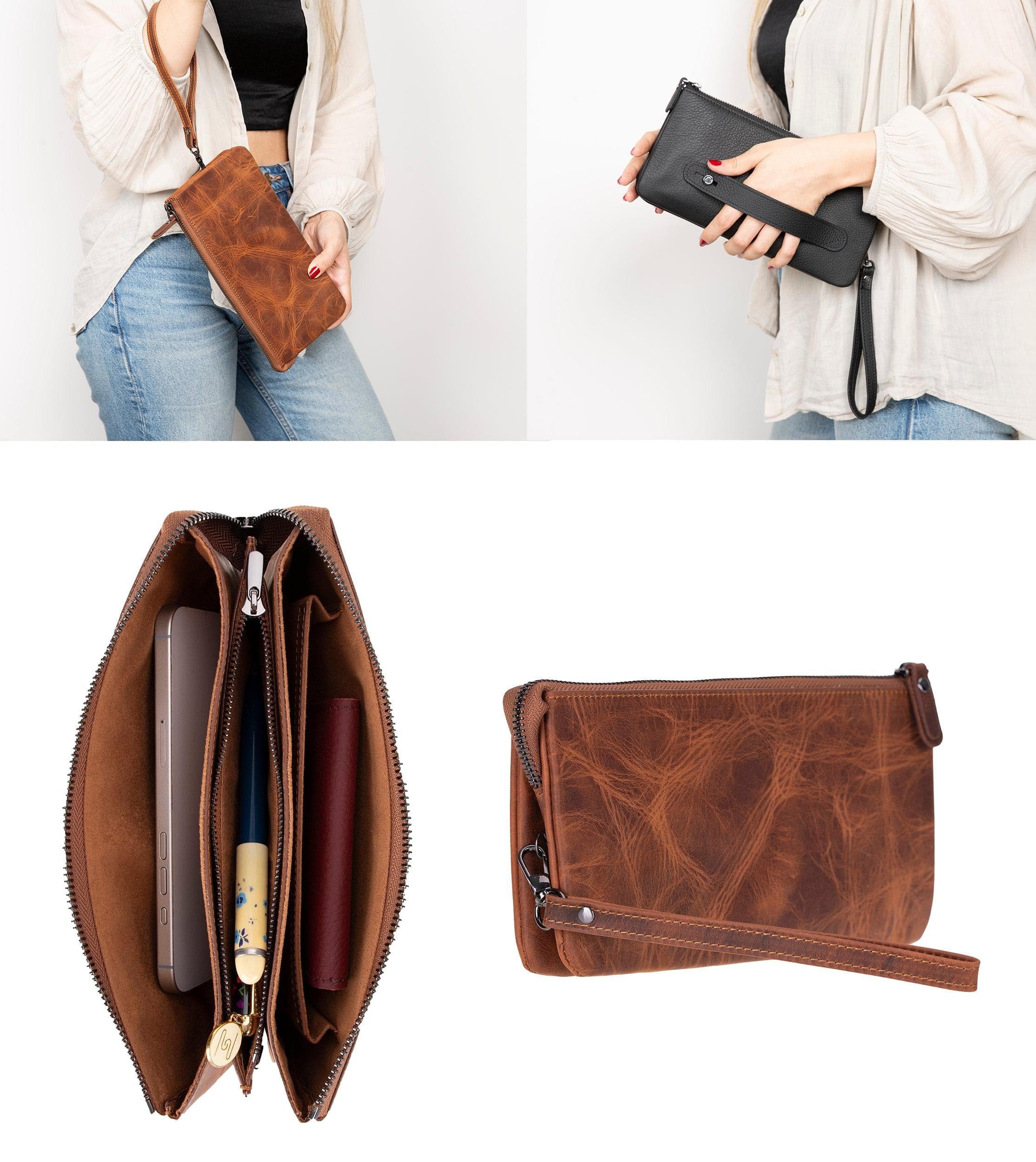 Majeste Leather Clutch Bag Bouletta
