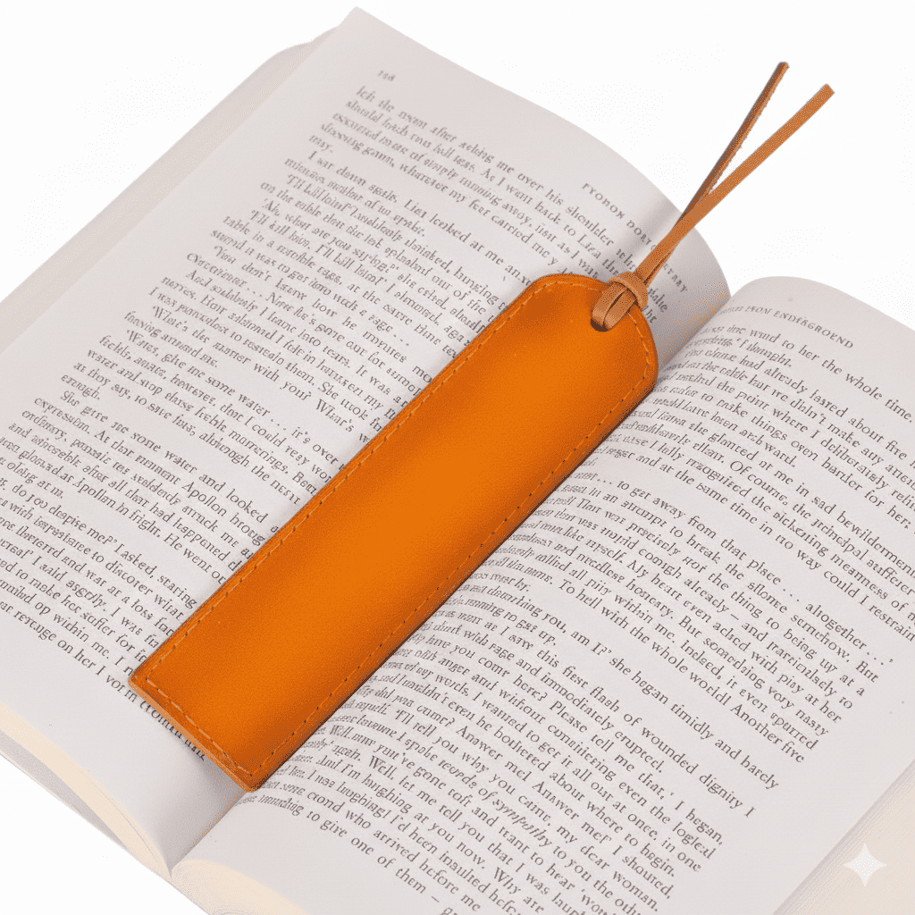 Markora Stitched Leather Bookmark Bouletta