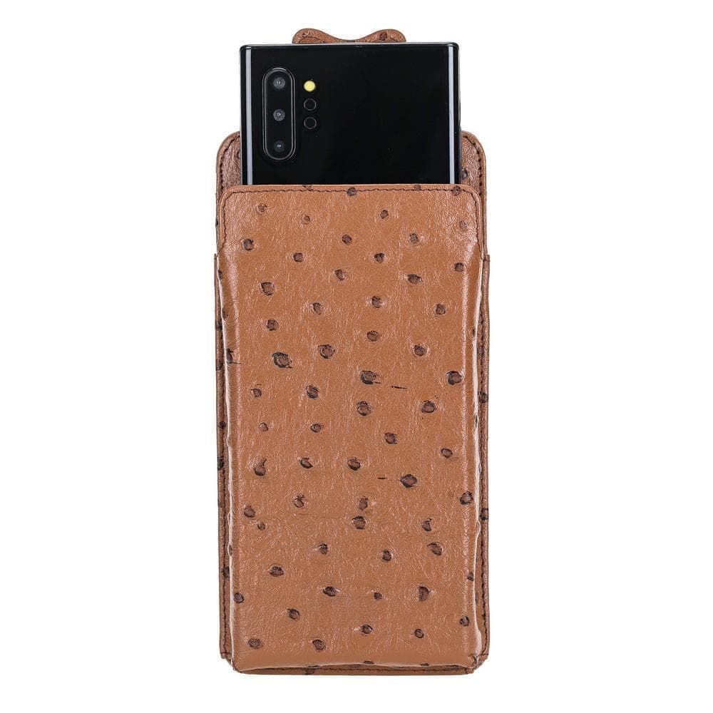 Marlo Leather Universal Phone Case Brown Bouletta