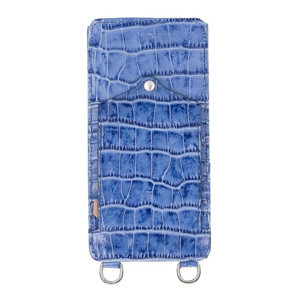 Marlo Leather Universal Phone Case Blue Bouletta