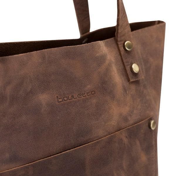 Moon Geniune Leather Women Tote Bag Bouletta