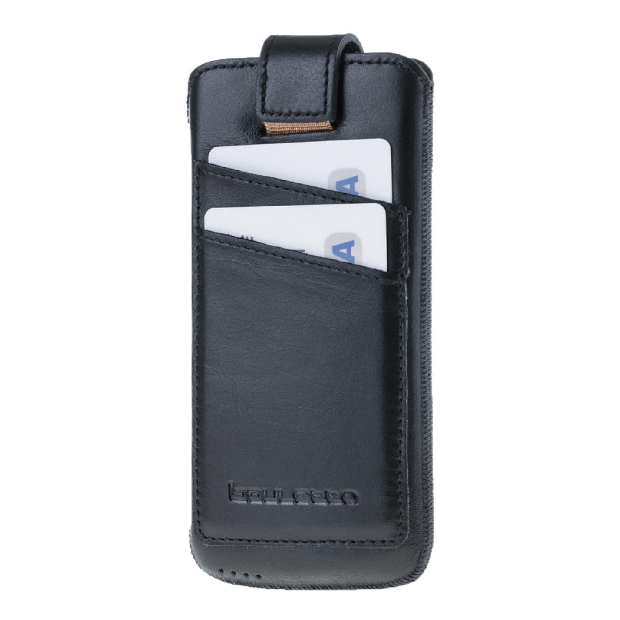 Multicase Samsung Galaxy Series Leather Case with Card Holders | Galaxy S25 Series, S24 Series Black Bouletta