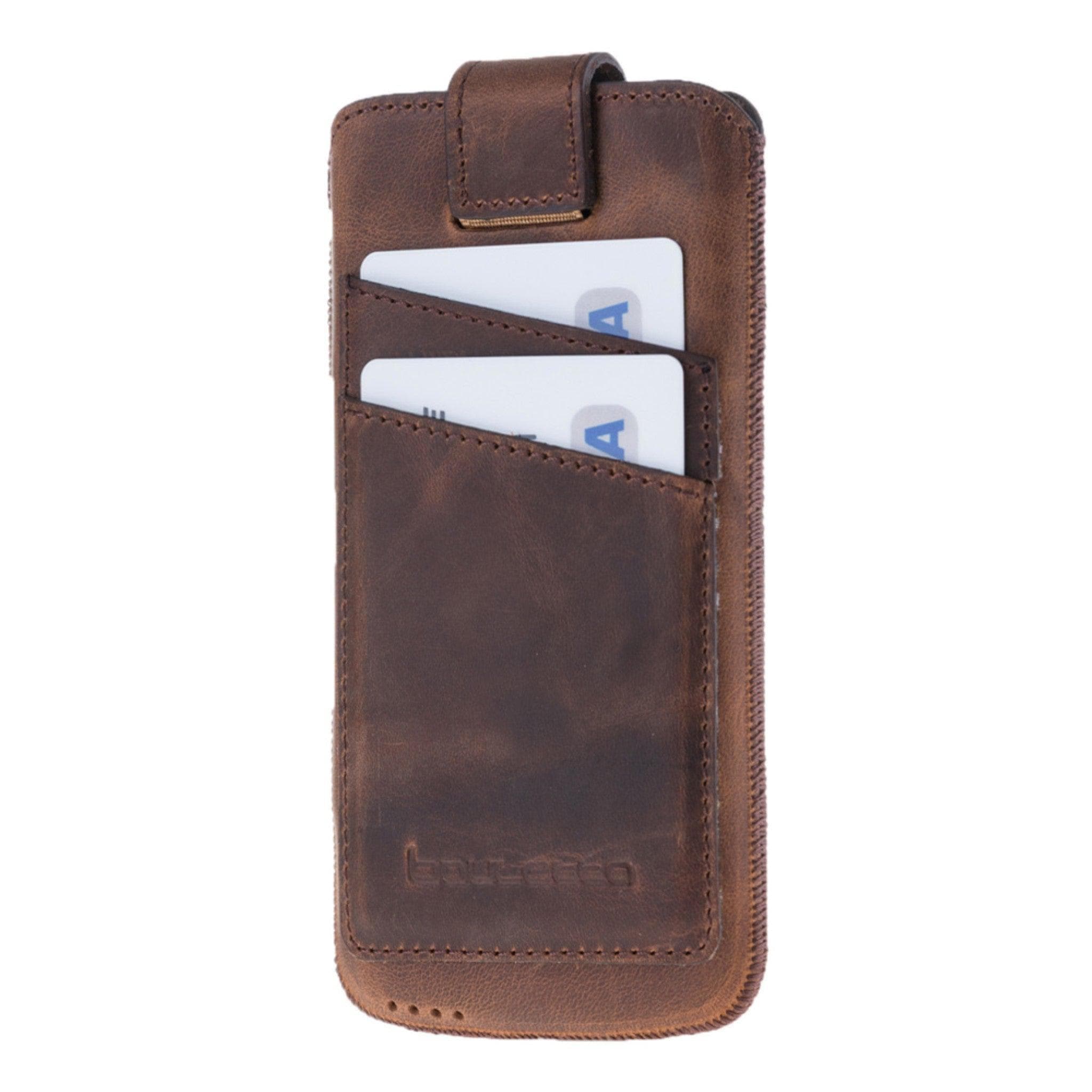 Multicase Samsung Galaxy Series Leather Case with Card Holders | Galaxy S25 Series, S24 Series Saddle Brown Bouletta