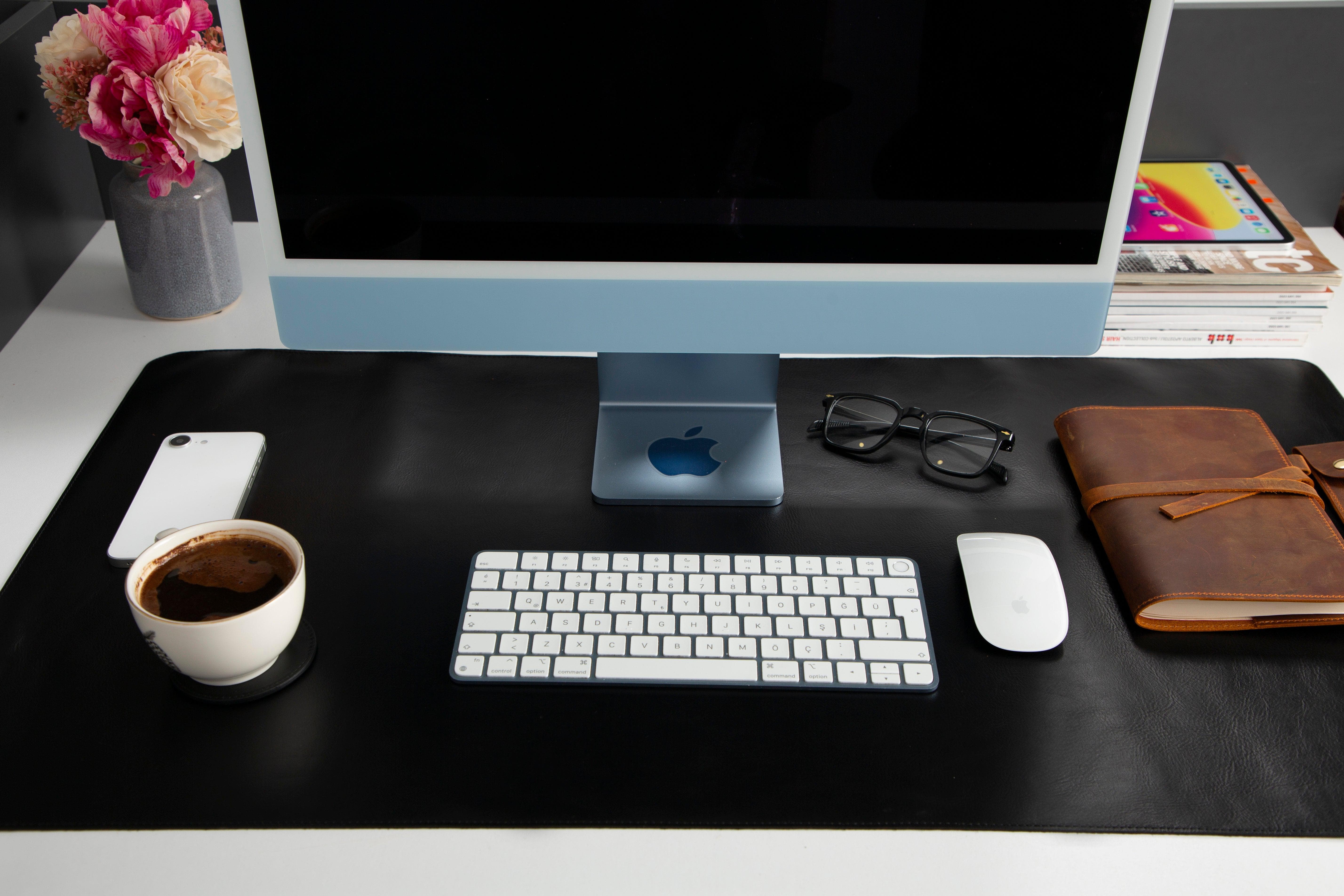 Natty Leather Natural Desk Mat (65 cm x 35 cm) Bouletta