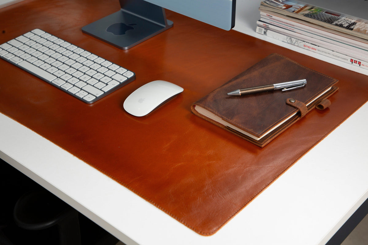 Natty Leather Natural Desk Mat (96 cm x 28 cm) Bouletta